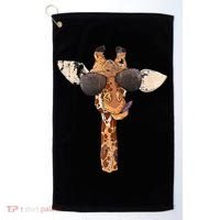 Sunglasses Giraffe Golf Towel thumb 0