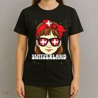 Swiss Girl Switzerland T-Shirt thumb 4