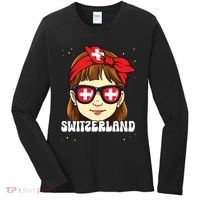 Swiss Girl Switzerland Women's Long Sleeve Shirt thumb 0