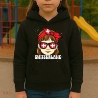 Swiss Girl Switzerland Kids Hoodie thumb 3