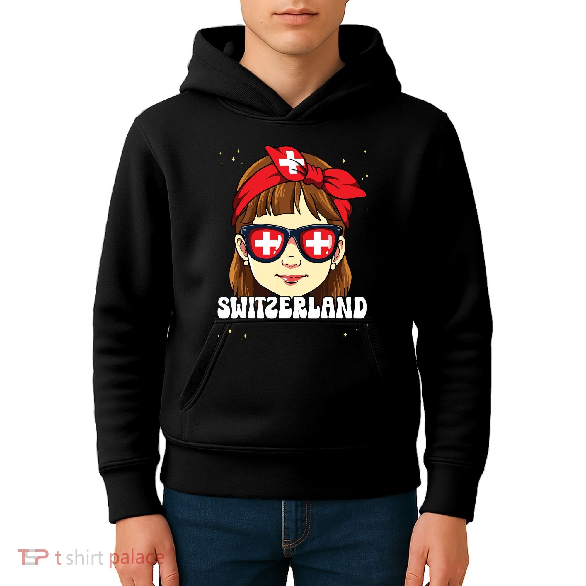 Swiss Girl Switzerland Kids Hoodie