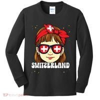 Swiss Girl Switzerland Kids Long Sleeve Shirt thumb 0