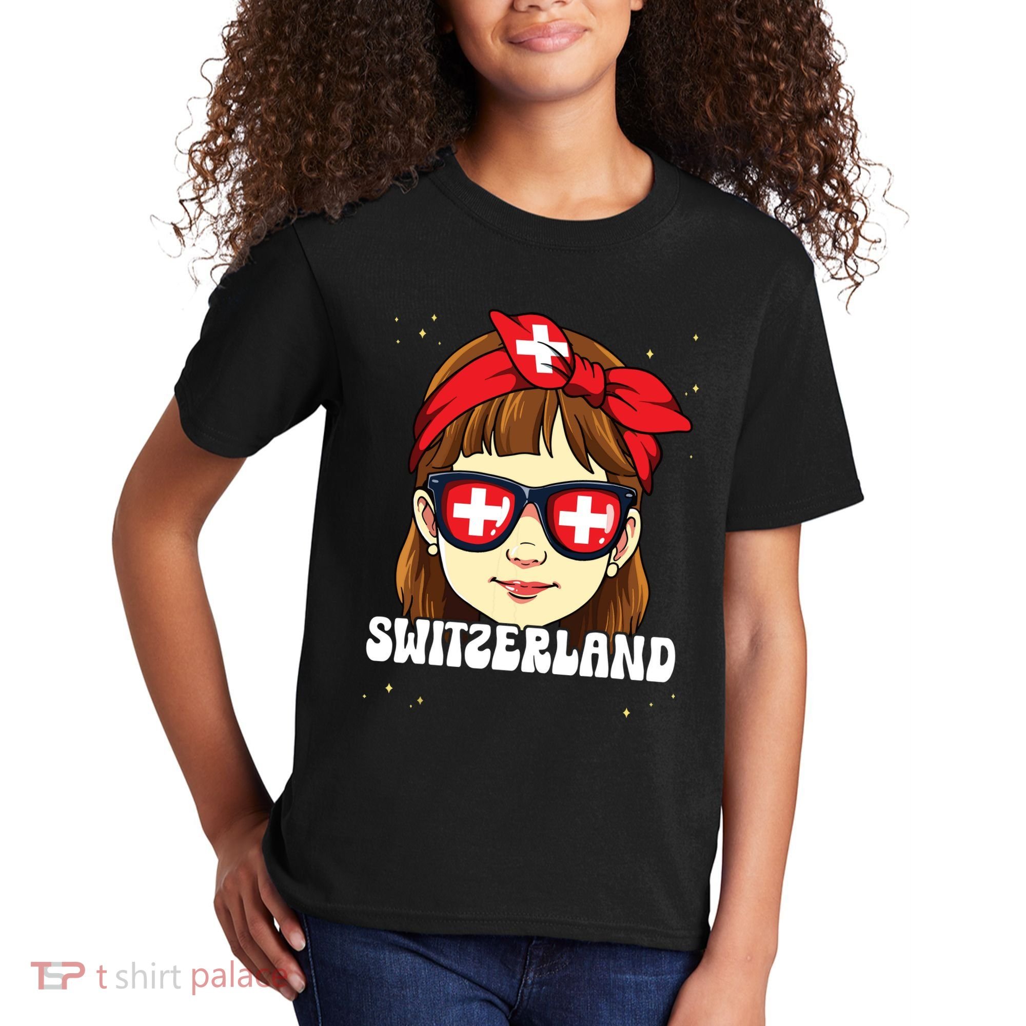 Swiss Girl Switzerland Kids T-Shirt