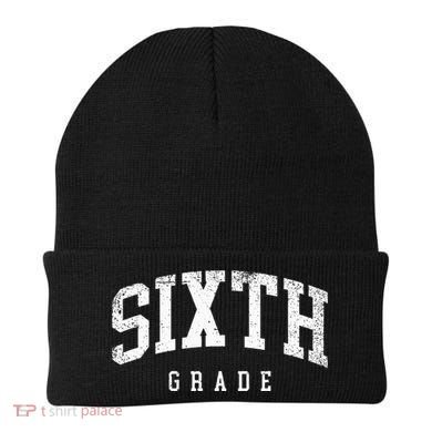 Sixth Grade Squad 6th Grade Team Retro First Day Of School Beanie