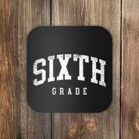 Sixth Grade Squad 6th Grade Team Retro First Day Of School Coaster thumb 0