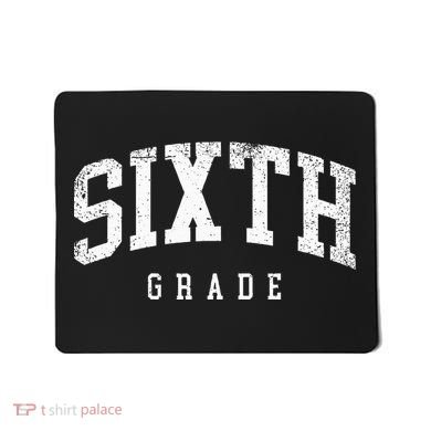 Sixth Grade Squad 6th Grade Team Retro First Day Of School Mousepad