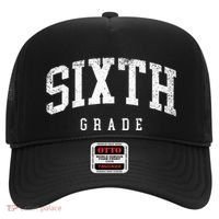 Sixth Grade Squad 6th Grade Team Retro First Day Of School Hat thumb 0