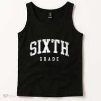 Sixth Grade Squad 6th Grade Team Retro First Day Of School Tank Top thumb 2