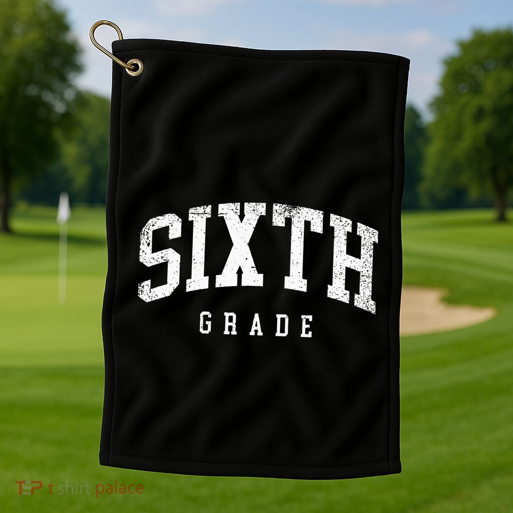 Sixth Grade Squad 6th Grade Team Retro First Day Of School Golf Towel