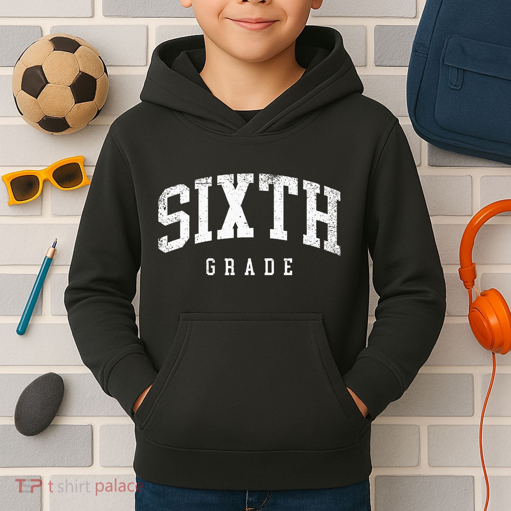Sixth Grade Squad 6th Grade Team Retro First Day Of School Kids Hoodie