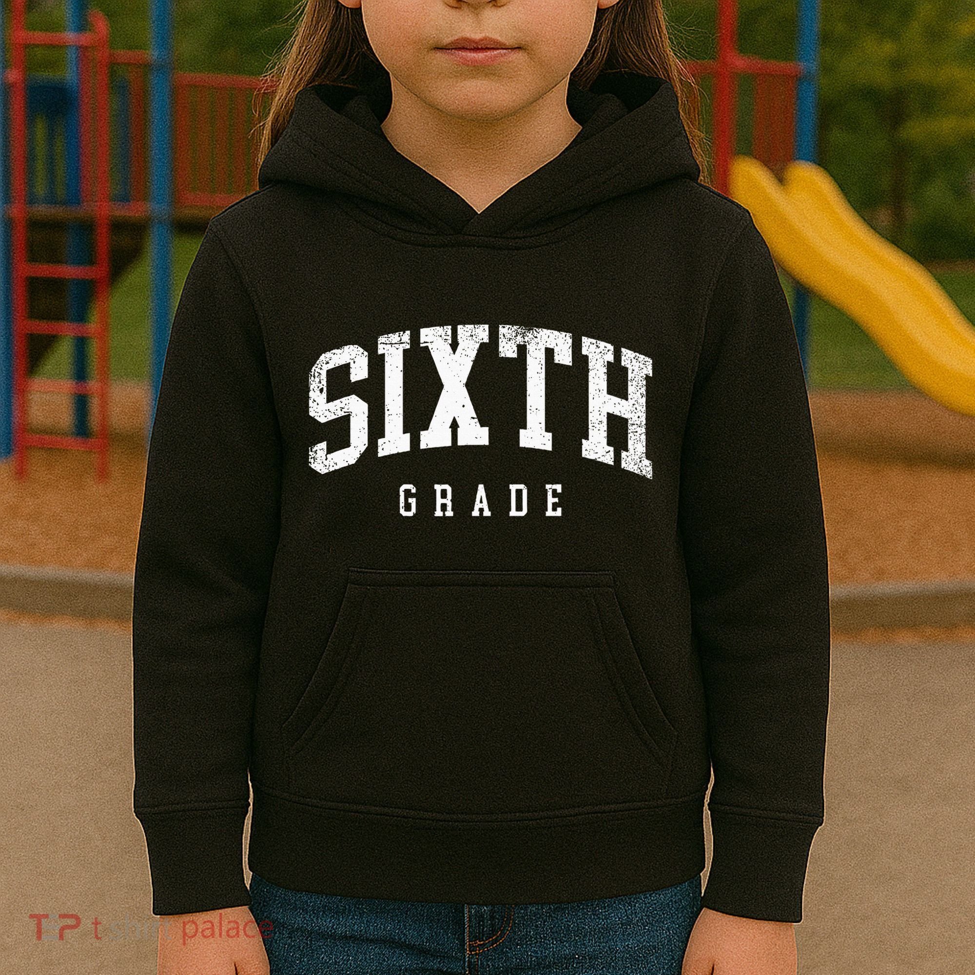 Sixth Grade Squad 6th Grade Team Retro First Day Of School Kids Hoodie