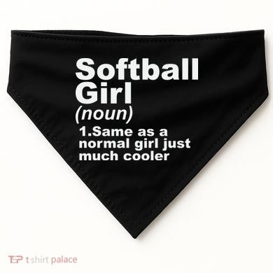 SOFTBALL GIRL USA-Made Doggie Bandana