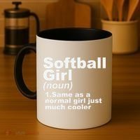 SOFTBALL GIRL Coffee Mug thumb 4