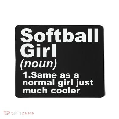 SOFTBALL GIRL Mousepad