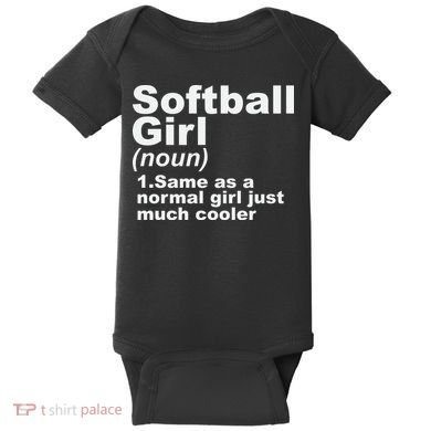 SOFTBALL GIRL Baby Bodysuit
