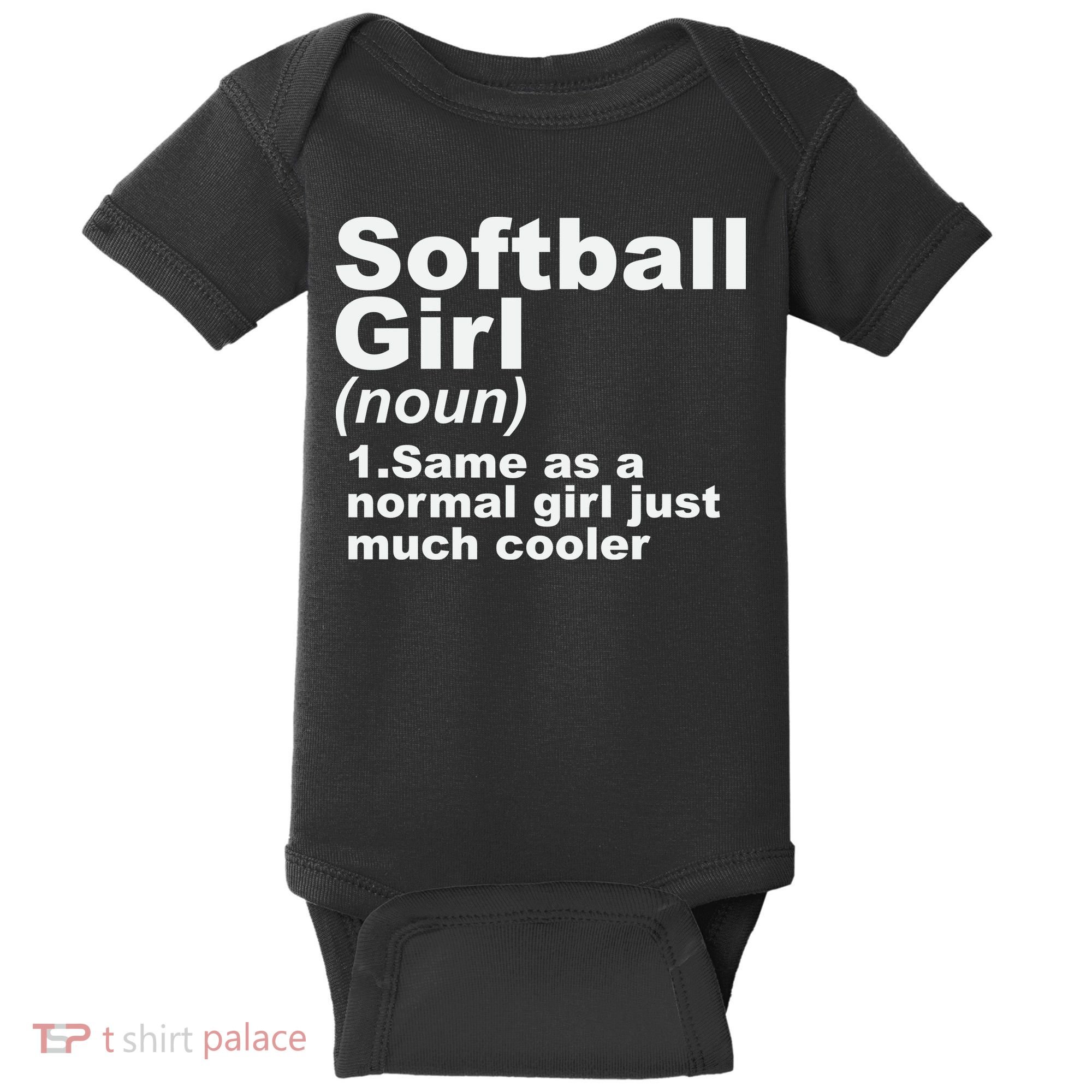 SOFTBALL GIRL Baby Bodysuit