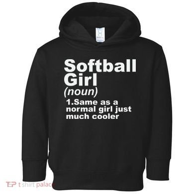 SOFTBALL GIRL Toddler Hoodie