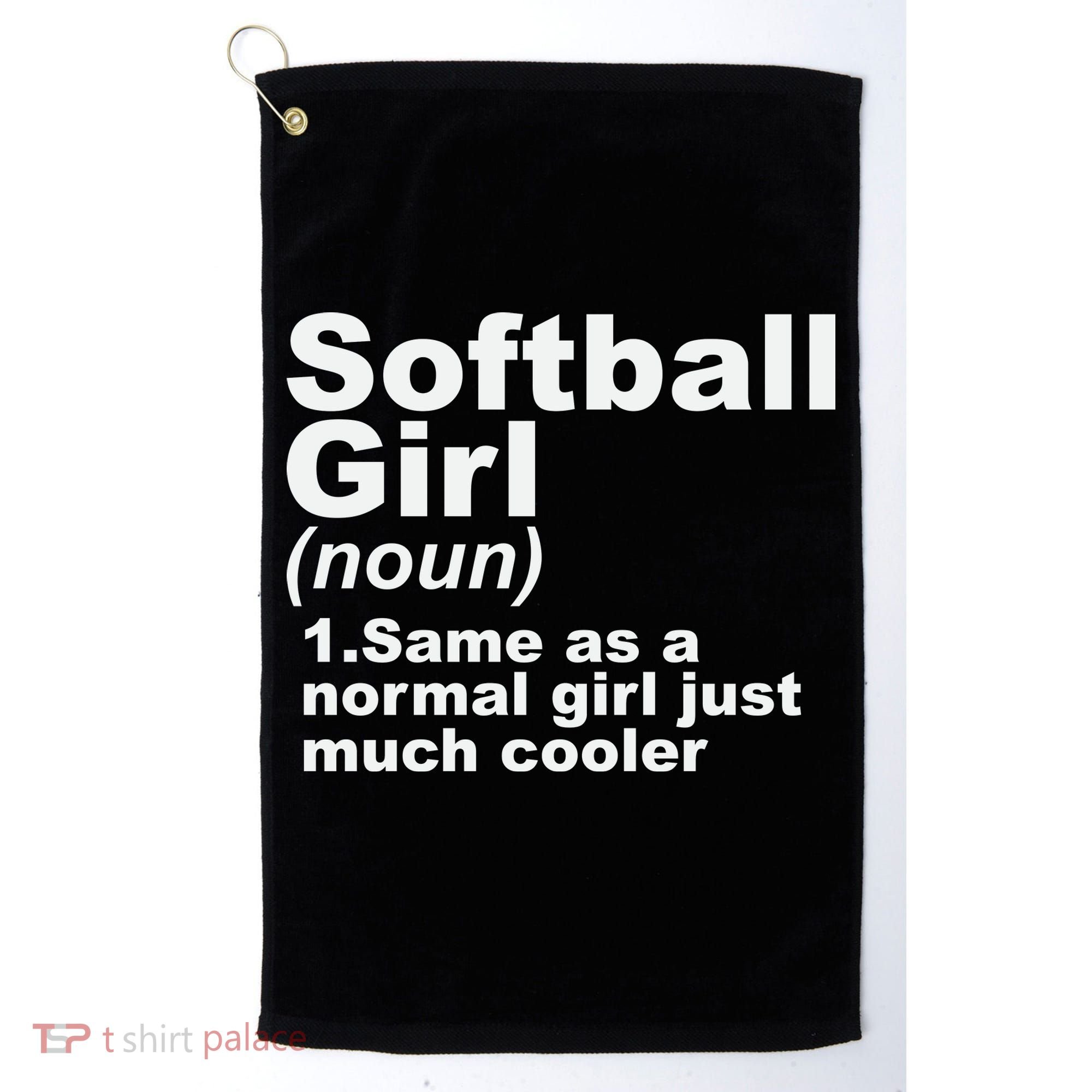 SOFTBALL GIRL Golf Towel