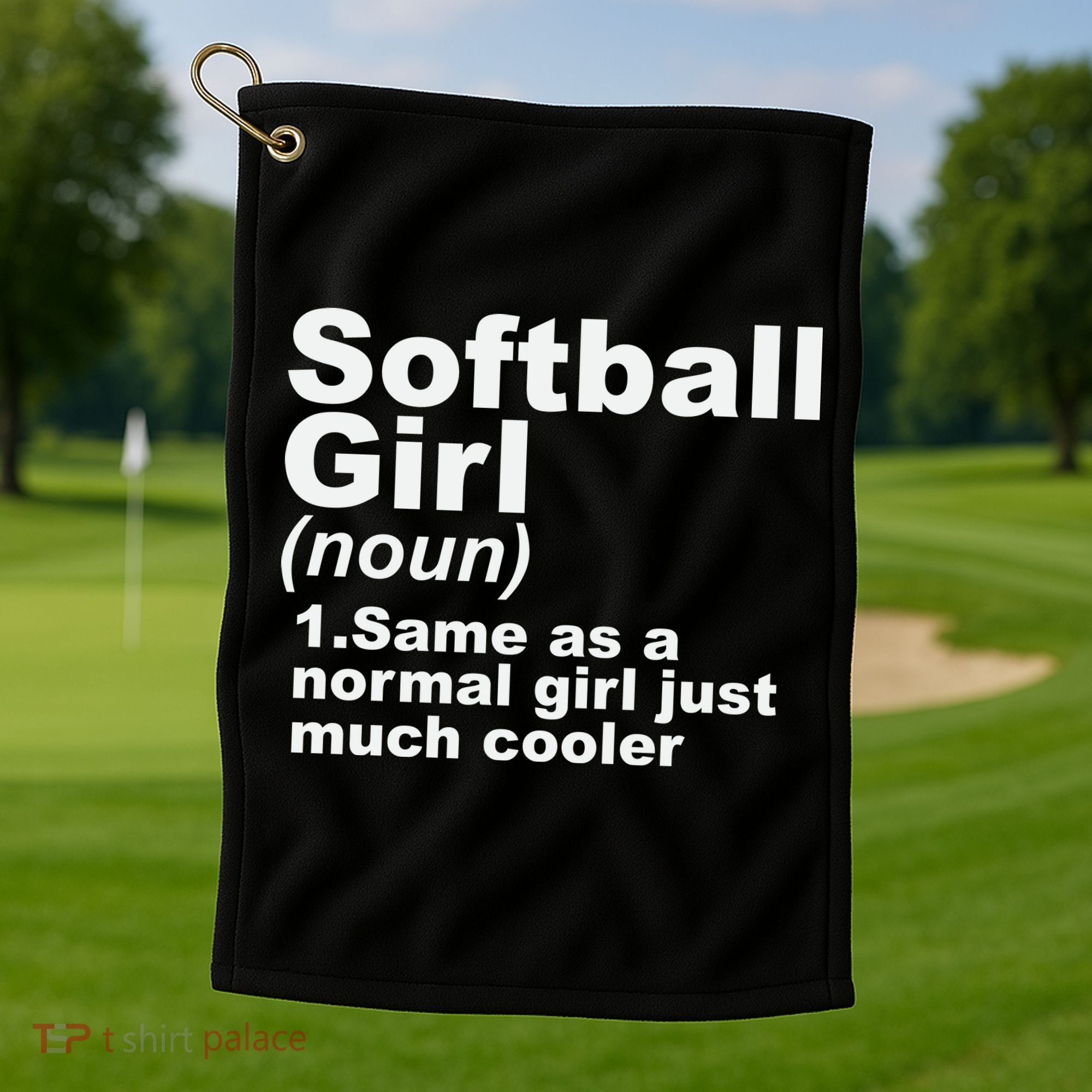 SOFTBALL GIRL Golf Towel