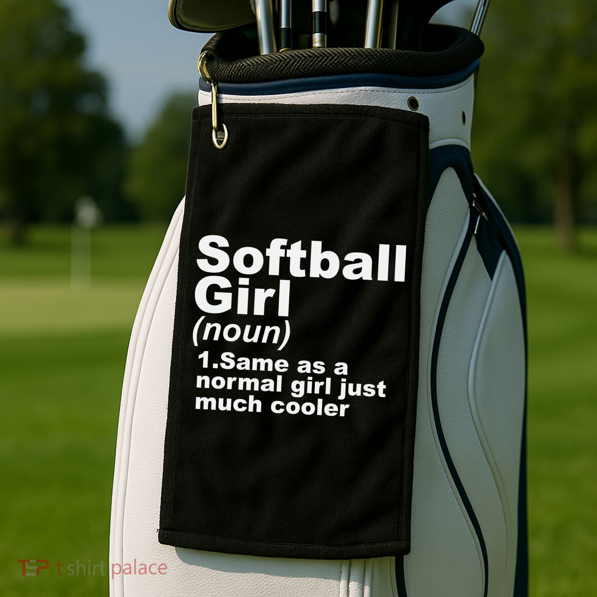 SOFTBALL GIRL Golf Towel