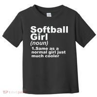 SOFTBALL GIRL Toddler T-Shirt thumb 0
