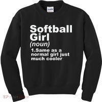 SOFTBALL GIRL Kids Sweatshirt thumb 0