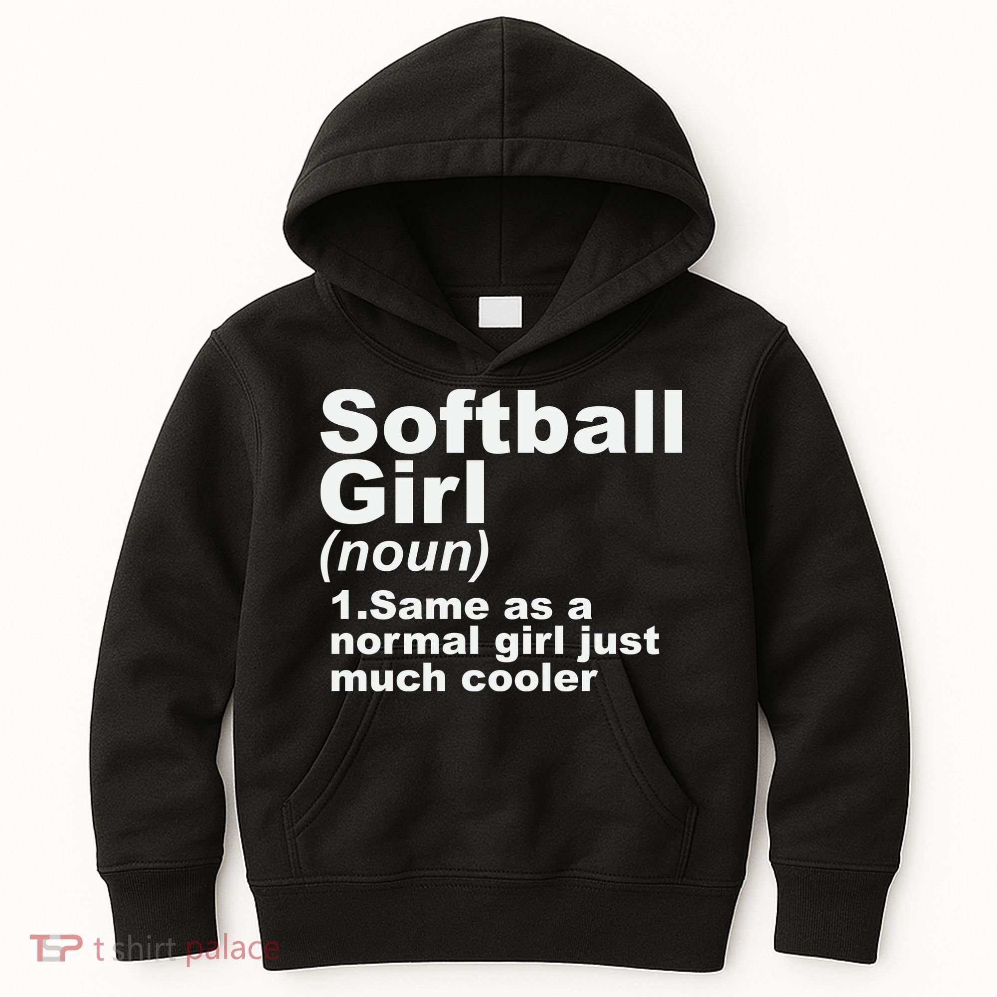 SOFTBALL GIRL Kids Hoodie