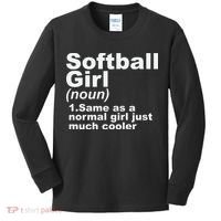 SOFTBALL GIRL Kids Long Sleeve Shirt thumb 0