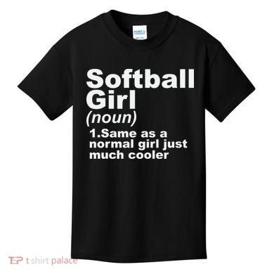 SOFTBALL GIRL Kids T-Shirt