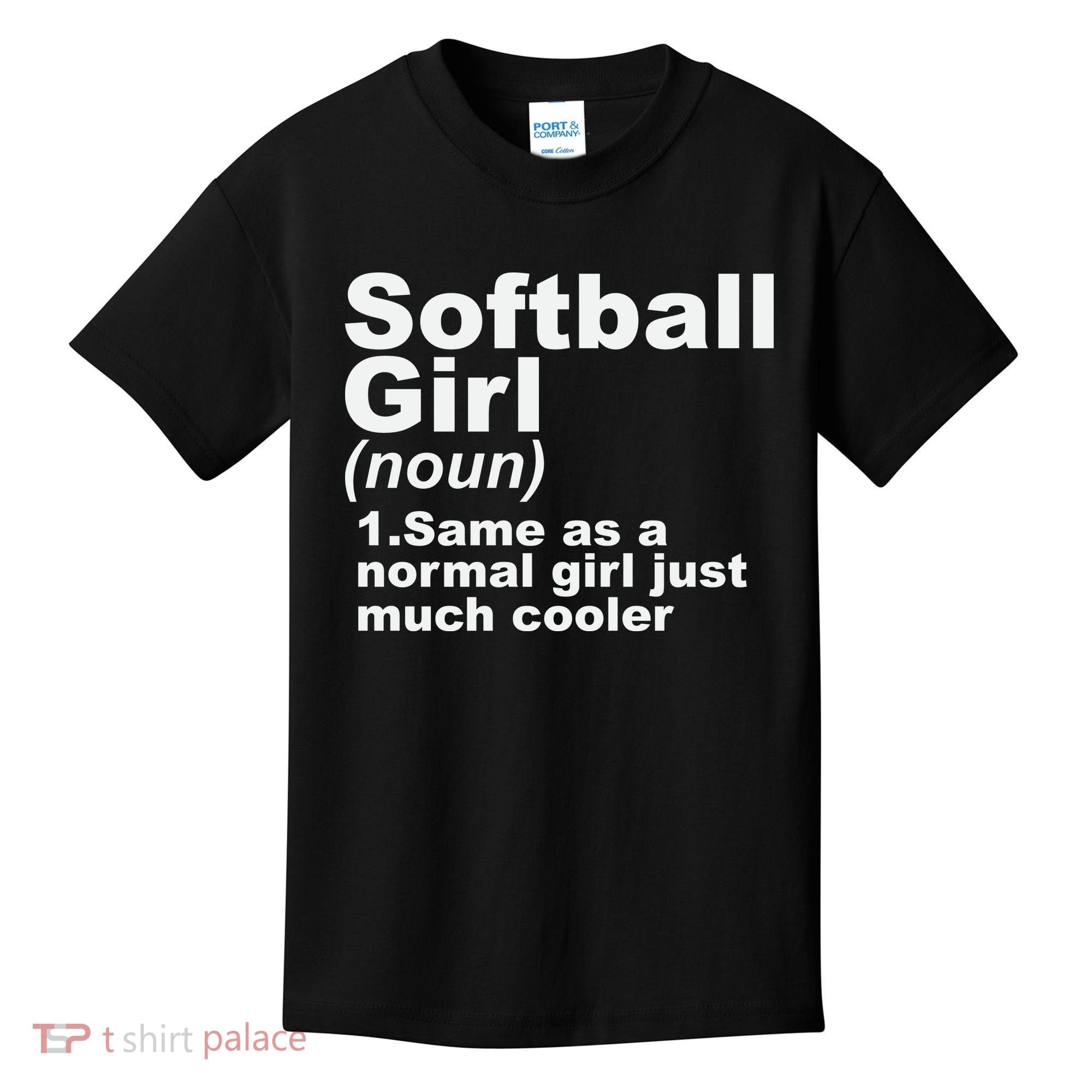 SOFTBALL GIRL Kids T-Shirt