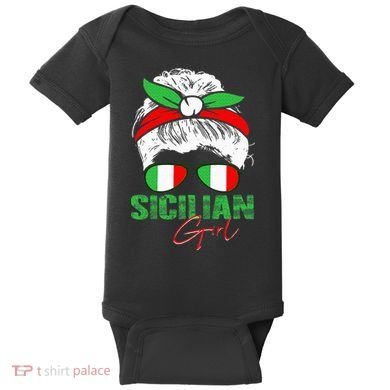 Sicilian Girl Sicily Baby Bodysuit