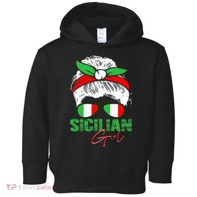 Sicilian Girl Sicily Toddler Hoodie