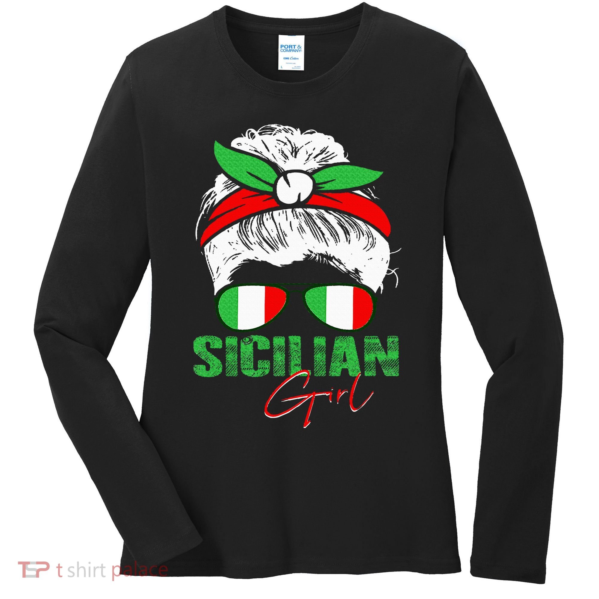 Sicilian Girl Sicily Women's Long Sleeve Shirt