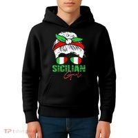 Sicilian Girl Sicily Kids Hoodie thumb 4