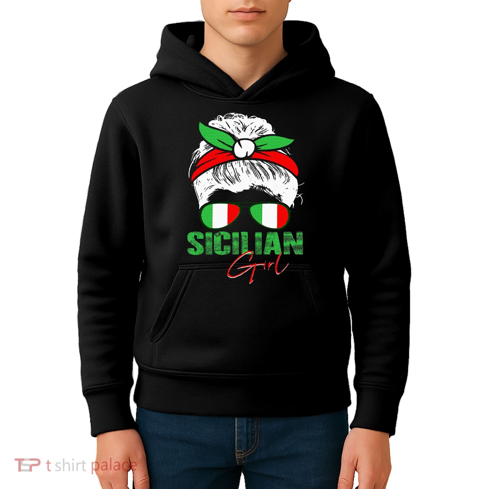 Sicilian Girl Sicily Kids Hoodie