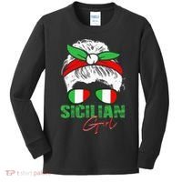 Sicilian Girl Sicily Kids Long Sleeve Shirt thumb 0