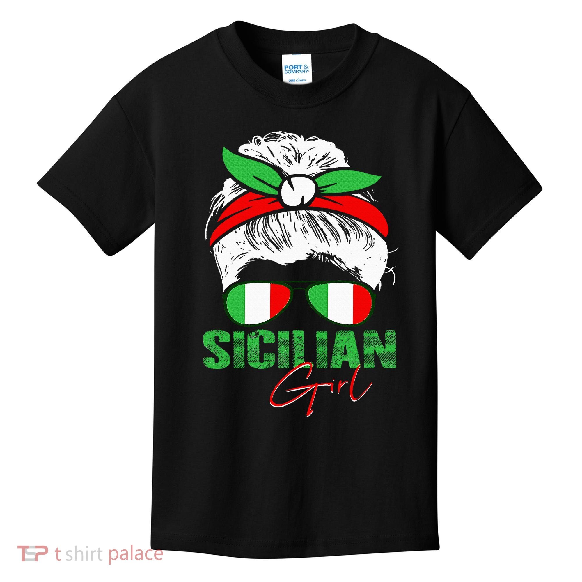 Sicilian Girl Sicily Kids T-Shirt