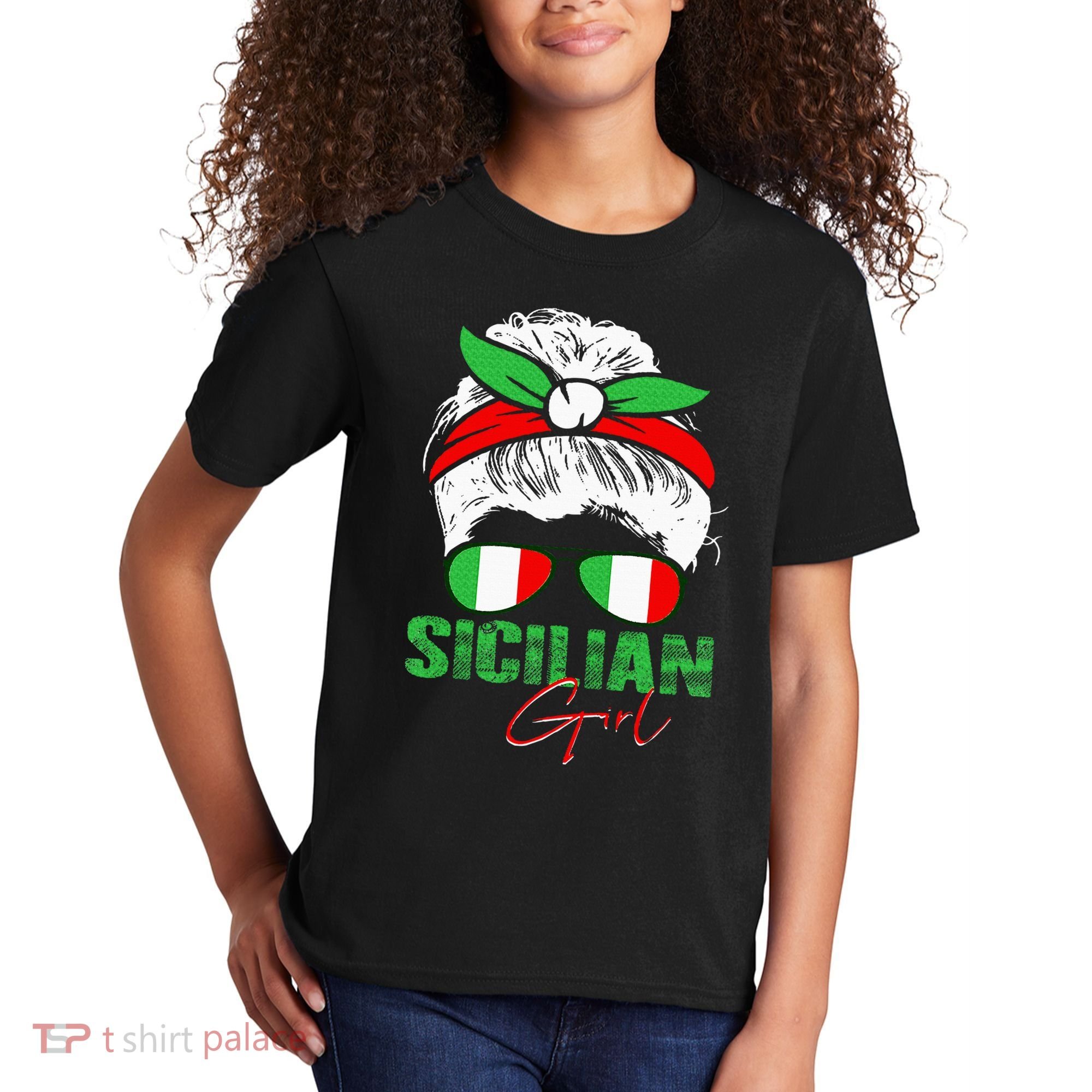 Sicilian Girl Sicily Kids T-Shirt