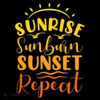 Summer Gift Sunrise Sunburn Sunset Repeat Gift Doggie Tank thumb 4