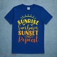 Summer Gift Sunrise Sunburn Sunset Repeat Gift T-Shirt thumb 5
