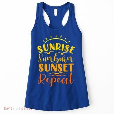 Summer Gift Sunrise Sunburn Sunset Repeat Gift Women's Tank Top