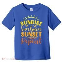Summer Gift Sunrise Sunburn Sunset Repeat Gift Toddler T-Shirt thumb 0