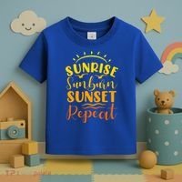 Summer Gift Sunrise Sunburn Sunset Repeat Gift Toddler T-Shirt thumb 3