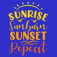 Summer Gift Sunrise Sunburn Sunset Repeat Gift Visor thumb 3