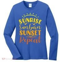 Summer Gift Sunrise Sunburn Sunset Repeat Gift Women's Long Sleeve Shirt thumb 0