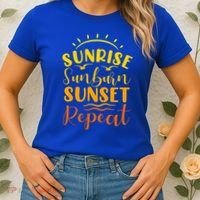 Summer Gift Sunrise Sunburn Sunset Repeat Gift Women's T-Shirt thumb 2