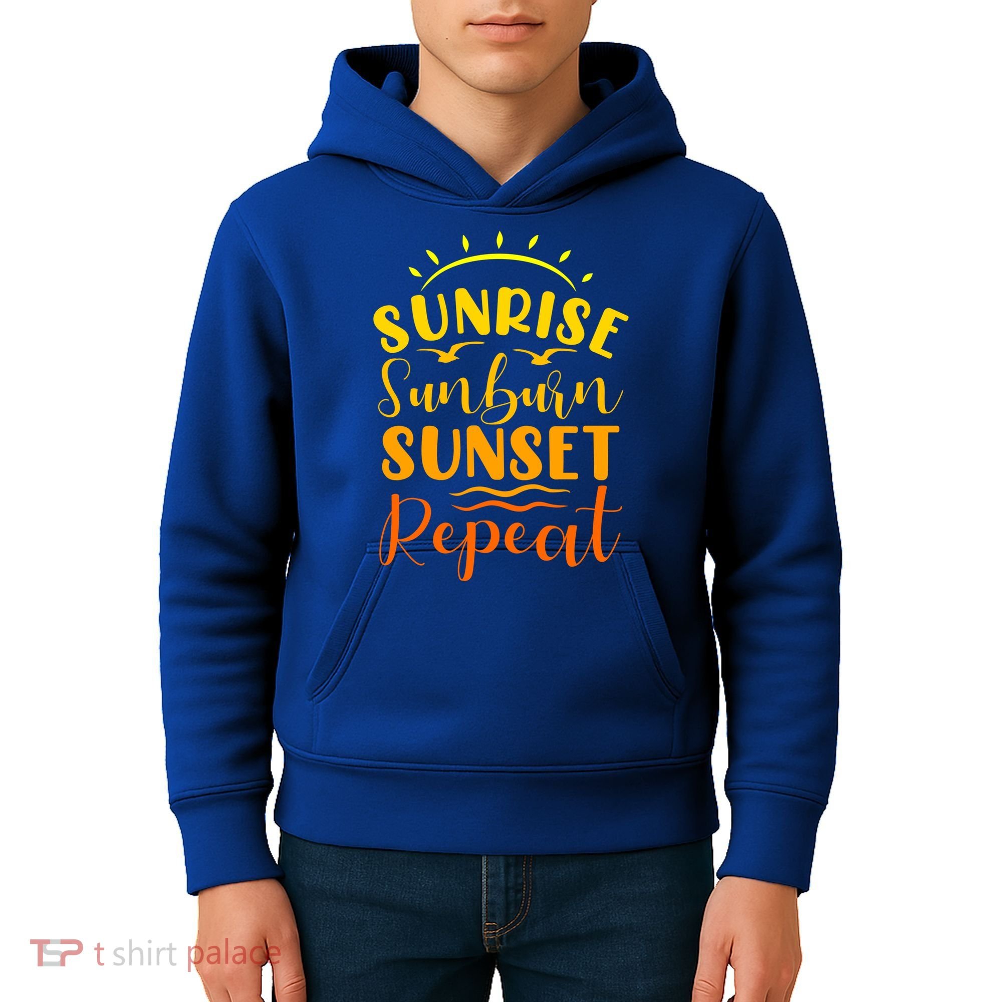 Summer Gift Sunrise Sunburn Sunset Repeat Gift Kids Hoodie