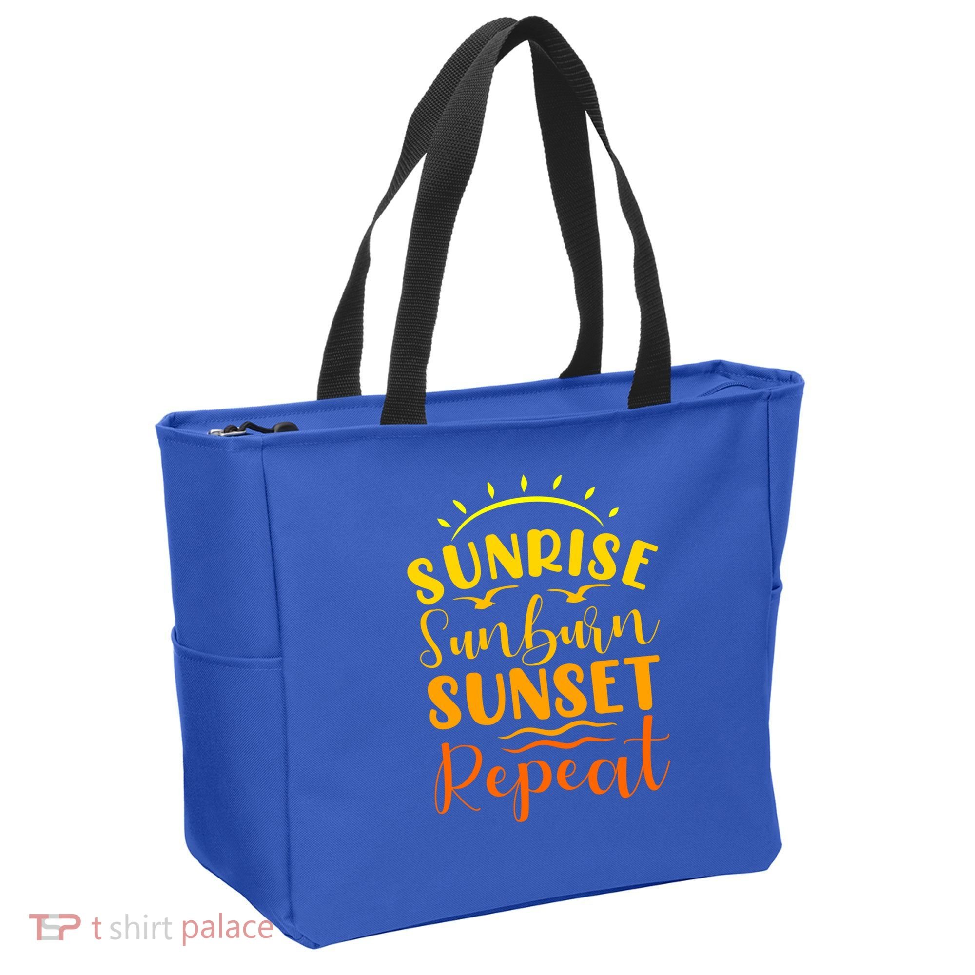 Summer Gift Sunrise Sunburn Sunset Repeat Gift Tote Bag