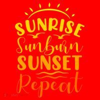 Summer Gift Sunrise Sunburn Sunset Repeat Gift Santa Hat thumb 1