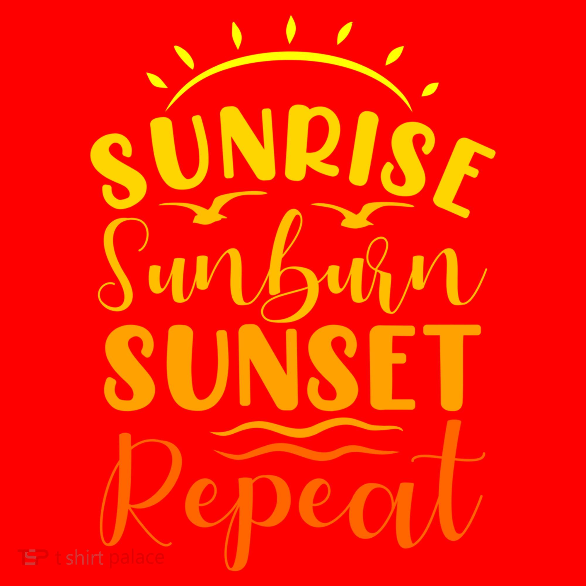 Summer Gift Sunrise Sunburn Sunset Repeat Gift Santa Hat